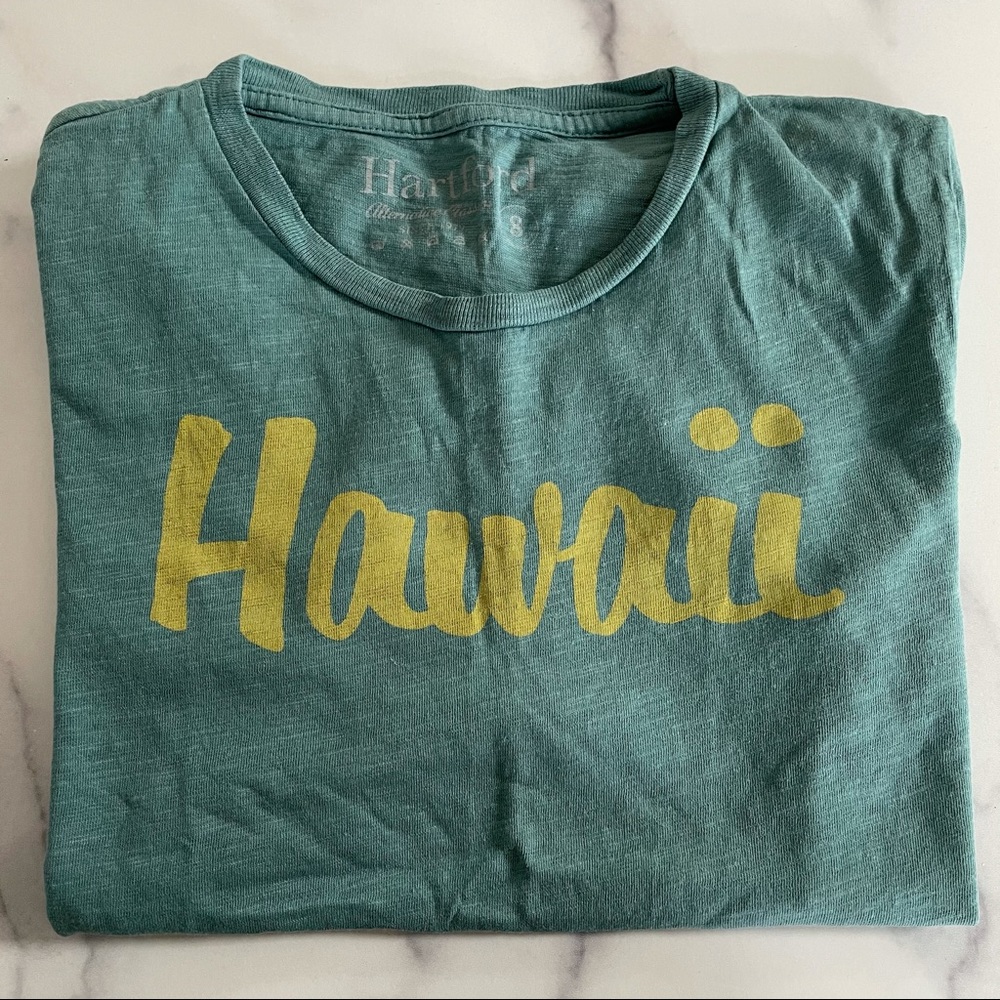 Hartford Green/Yellow Hawaii T-Shirt Size 8